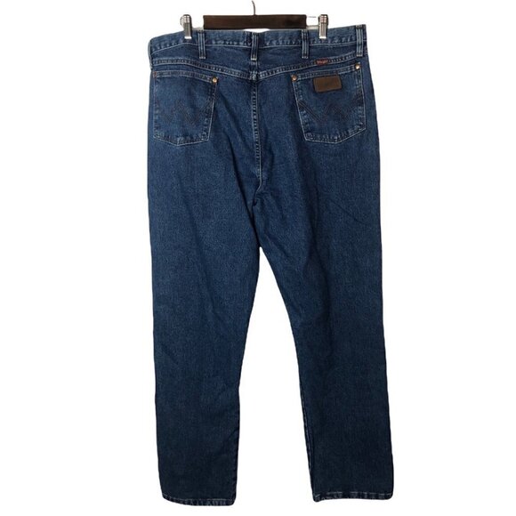 Wrangler Medium Wash 31 Relaxed Fit Cowboy Cut Denim Jeans 40 X 34 - Picture 2 of 9